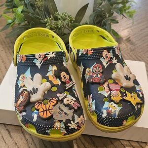 Disney Clogs Size 13 - Navy and Yellow